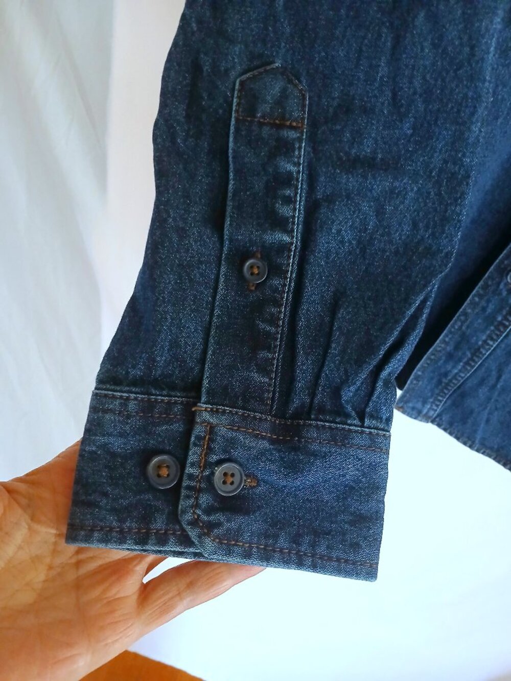 Ridgecut Denim Jean Button-Up Shirt 2XL Durable Workwear Outdoor Western Utility - Picture 4 of 6